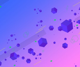 Cubes and abstract modern backgrounds vector 05