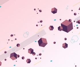Cubes and abstract modern backgrounds vector 06