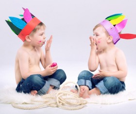 Cute children Stock Photo 03