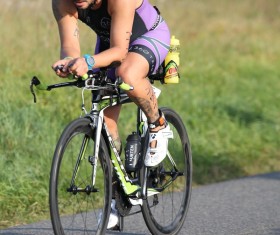 Cycling exercise man Stock Photo