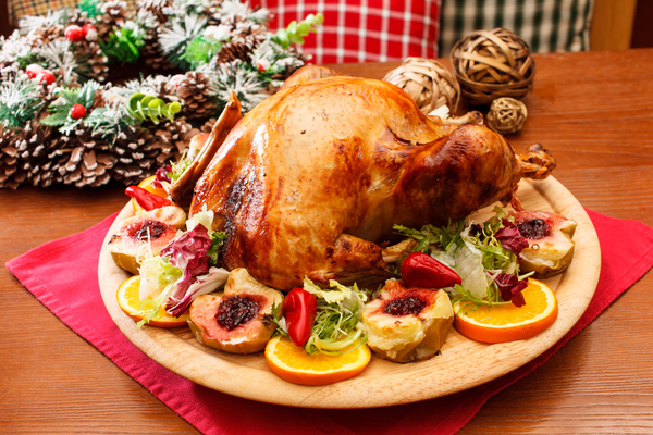 Delicious Christmas turkey Stock Photo 01