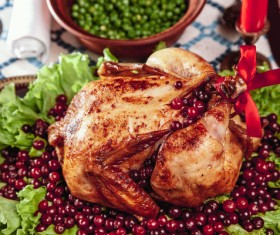 Delicious Christmas turkey Stock Photo 03