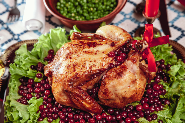 Delicious Christmas turkey Stock Photo 03