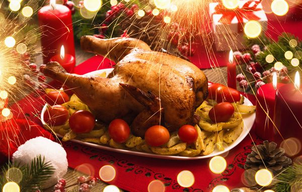 Delicious Christmas turkey Stock Photo 04