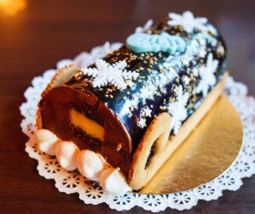 Delicious holiday cake Stock Photo