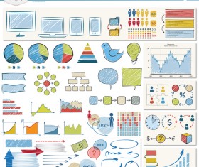 Detailed infographic elements template vector 01