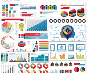 Detailed infographic elements template vector 03