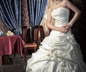 Elegant and beautiful bride Stock Photo 03