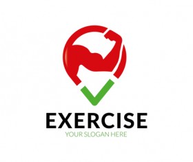 Exercise logo vector
