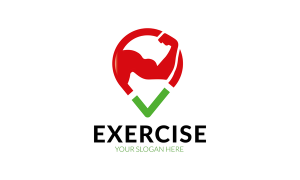 Exercise logo vector