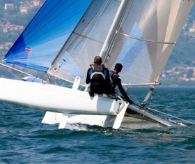 Extreme Sailing Race Stock Photo 01