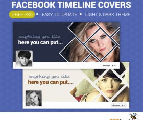Face timeline cover psd template