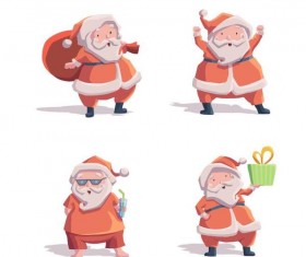 Fashion santa illustration vector