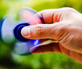 Fingertip gyro Stock Photo