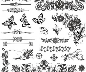 Floral ornaments with insect vector material