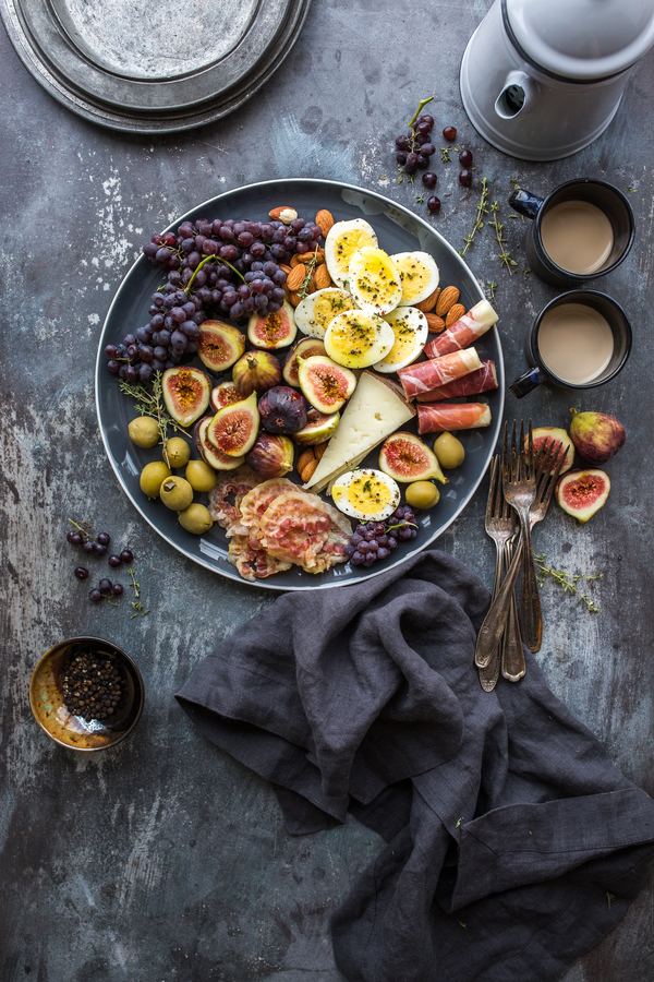 Food Fruit Platter Stock Photo