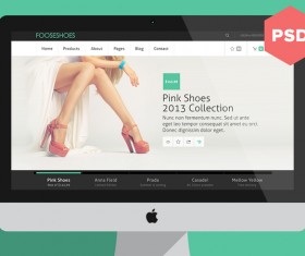 Fooseshoes eCommerce Website PSD Template