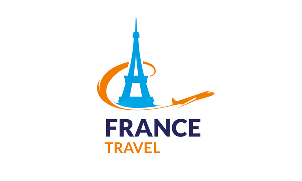 France travel logo vector