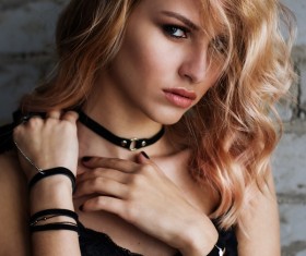 Girl stylish dress Stock Photo