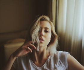 Girls selfie Stock Photo