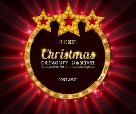 Gold with diamond christmas background vectors 02