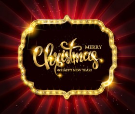 Gold with diamond christmas background vectors 04