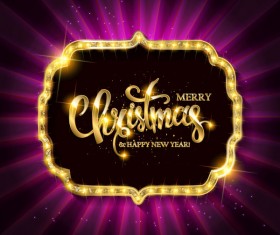 Gold with diamond christmas background vectors 05