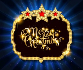 Gold with diamond christmas background vectors 06