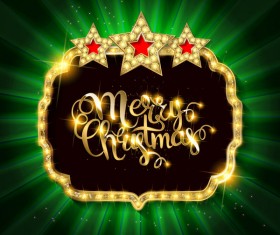 Gold with diamond christmas background vectors 07