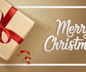 Golden christmas background with gift boxs vector material 02