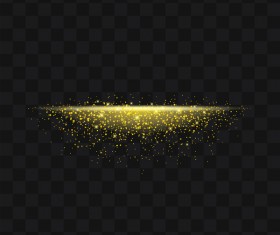 Golden light effect illustration vector 05