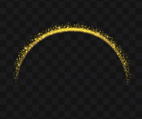 Golden light effect illustration vector 06