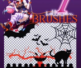 Halloween Photoshop Brushes set