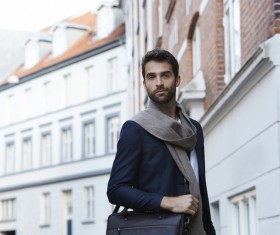 Handsome man on the street Stock Photo 01