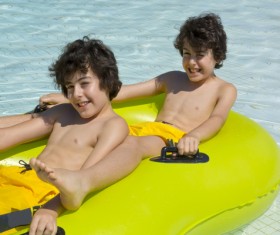 Handsome twin brother Stock Photo 02