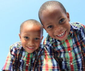 Handsome twin brother Stock Photo 03