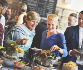 Happy party woman Stock Photo