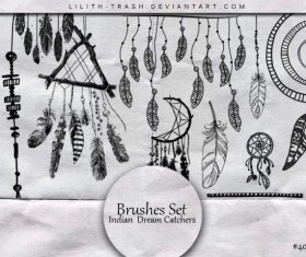 Indian Dream Catchers Photoshop Brushes