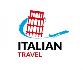 Italian travel logo vector