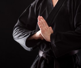 Karate etiquette Stock Photo