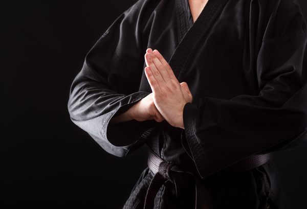 Karate etiquette Stock Photo