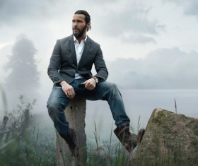 Keep beard handsome man Stock Photo 02