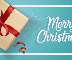 Light blue christmas background with gift boxs vector 02