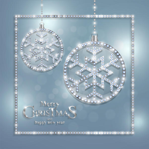 Luxury christmas jewelry decor background vector 02
