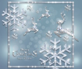 Luxury christmas jewelry decor background vector 03