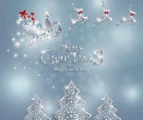 Luxury christmas jewelry decor background vector 04