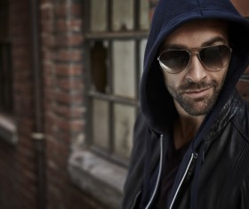 Man wearing sunglasses Stock Photo