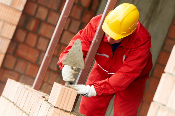 Masonry workers Stock Photo 02