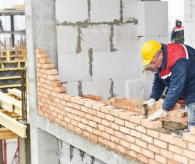 Masonry workers Stock Photo 14