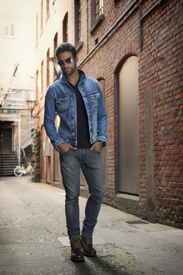 Men wearing jeans clothes Stock Photo 02 free download